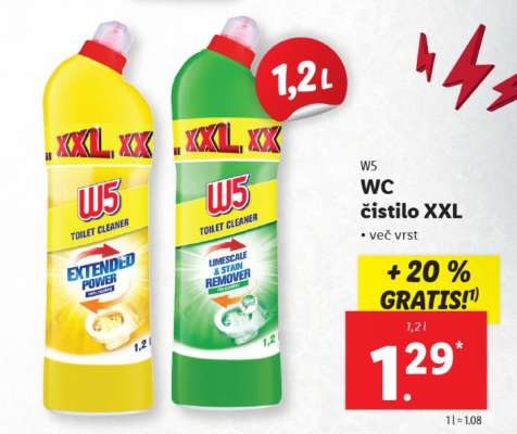W5 WC čistilo XXL