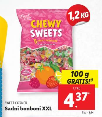 SWEET CORNER Sadni bonboni XXL