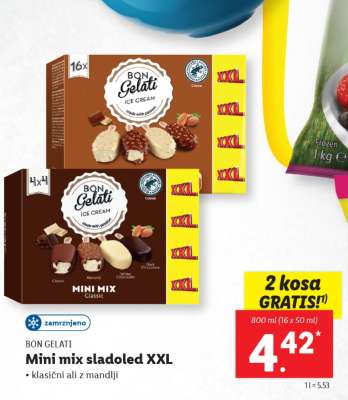 BON GELATI Mini mix sladoled XXL