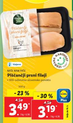 Piščančji prsni fileji