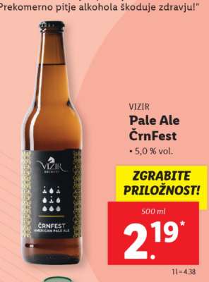 VIZIR Pale Ale ČrnFest