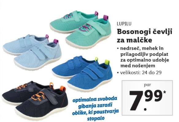 Bosonogi čevlji za malčke