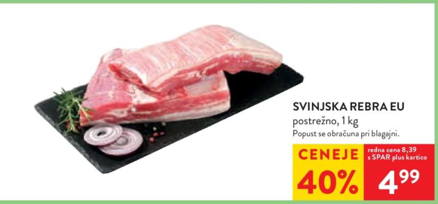 Svinjska rebra EU