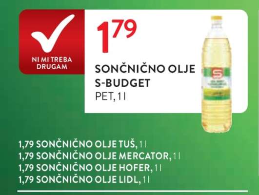 Sončnično olje S-Budget