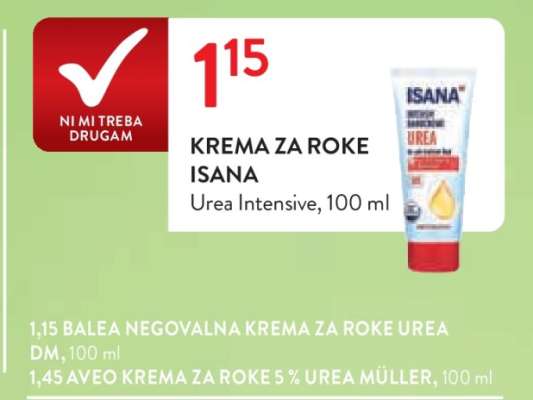 KREMA ZA ROKE ISANA