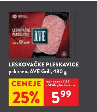 LESKOVAČKE PLESKAVICE