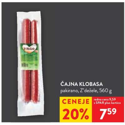 ČAJNA KLOBASA