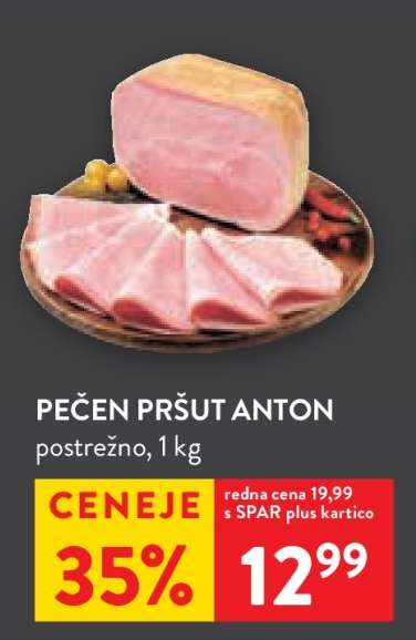 Pečen pršut Anton