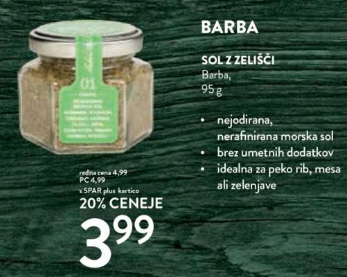BARBA SOL Z ZELIŠČI