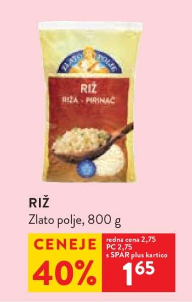 Riž Zlato polje, 800 g