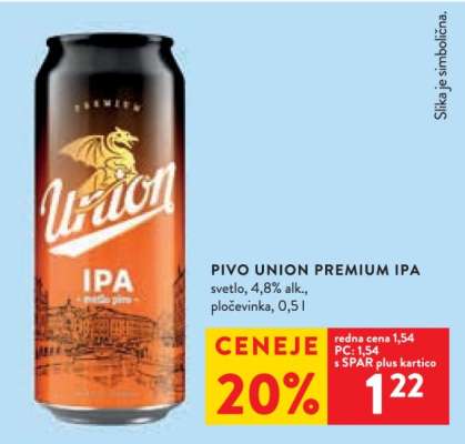 Pivo Union Premium IPA