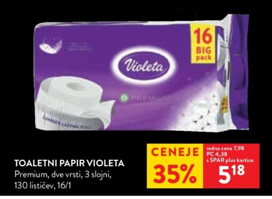 TOALETNI PAPIR VIOLETA