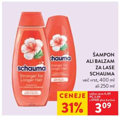 Šampon ali balzam za lase Schauma