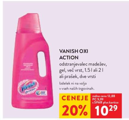 Vanish Oxi Action