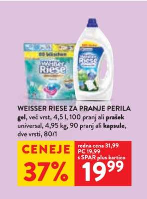 WEISSER RIESE ZA PRANJE PERILA