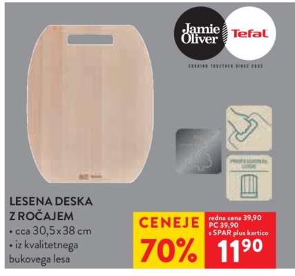 Lesena deska z ročajem