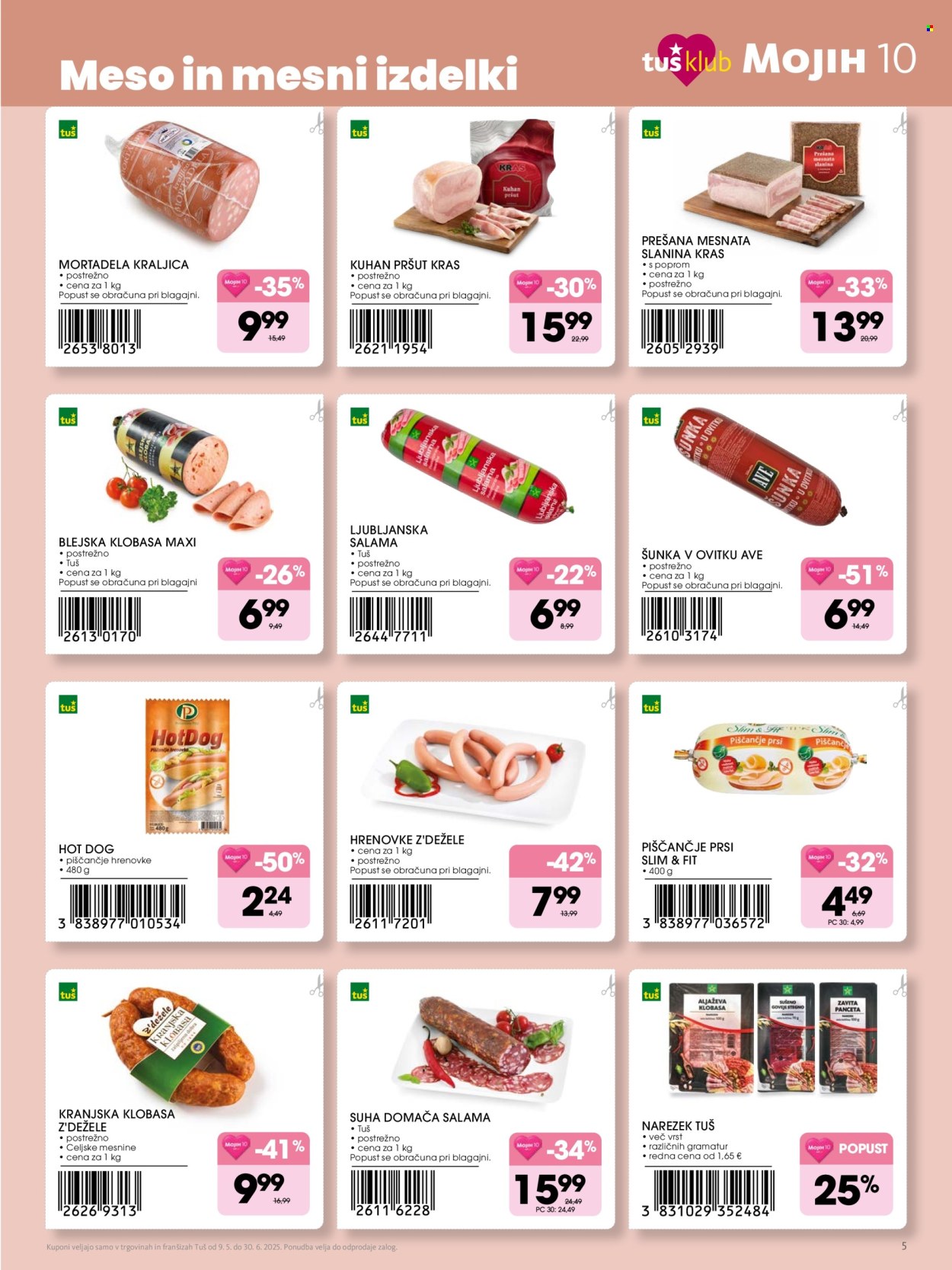 Tuš katalog - 9.5.2025 - 30.6.2025. Stran 1