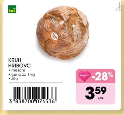 KRUH HRIBOVC
