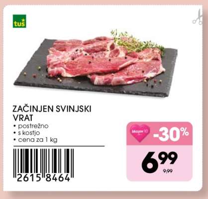 Začinjen svinjski vrat