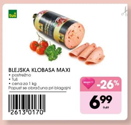 Blejska klobasa Maxi