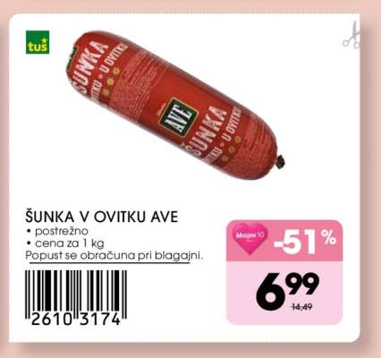 ŠUNKA V OVITKU AVE