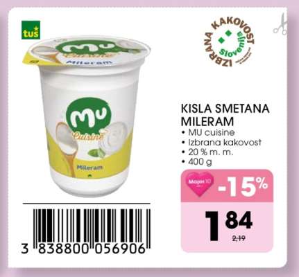 Kisla smetana mileram