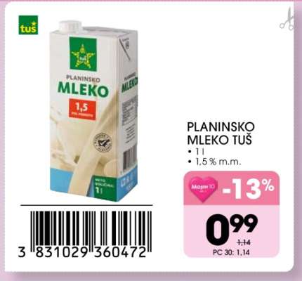 Planinsko Mleko Tuš