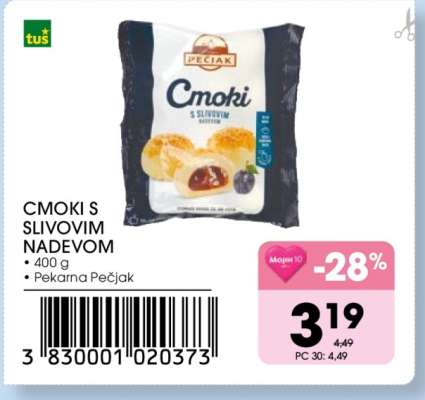 Cmoki s slivovim nadevom