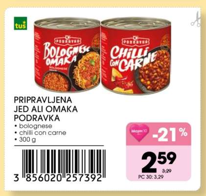 PRIPRAVLJENA JED ALI OMAKA PODRAVKA