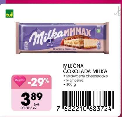 MLEČNA ČOKOLADA MILKA