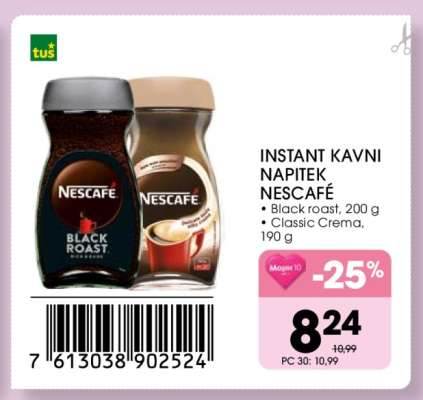 INSTANT KAVNI NAPITEK NESCAFE