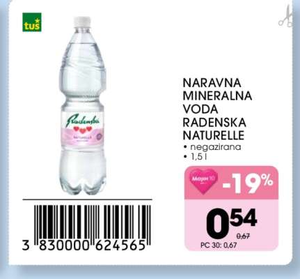 NARAVNA MINERALNA VODA RADENSKA NATURELLE
