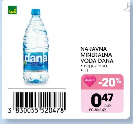 Naravna mineralna voda Dana