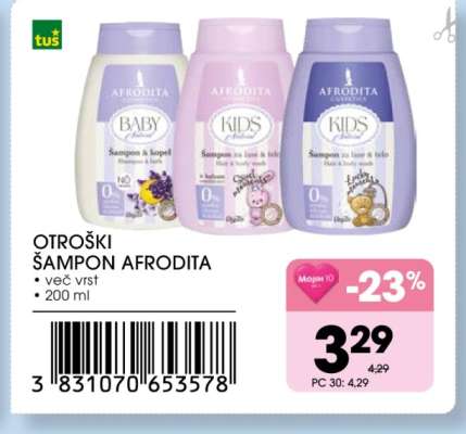 Otroški šampon Afrodita