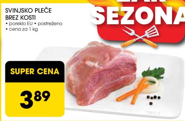 Svinjsko pleče brez kosti