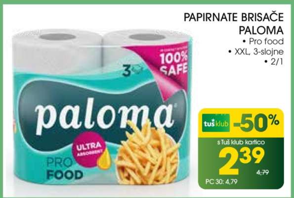 PAPIRNATE BRISAČE PALOMA