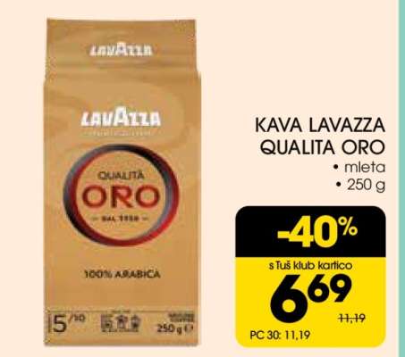 Kava Lavazza Qualita Oro