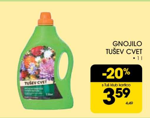Gnojilo Tušev Cvet
