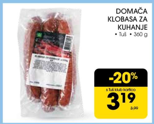 Domača klobasa za kuhanje