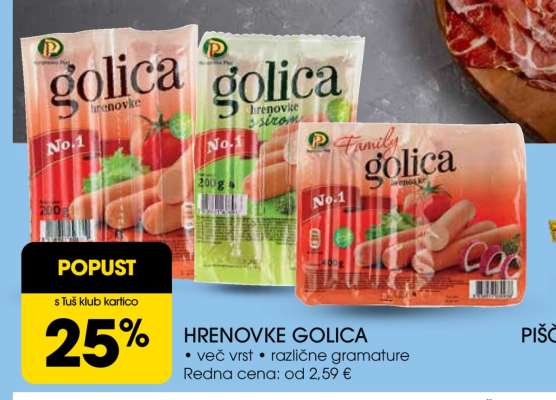 HRENOVKE GOLICA