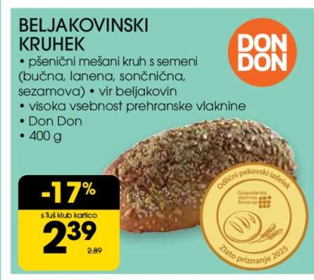 Beljakovinski kruhek