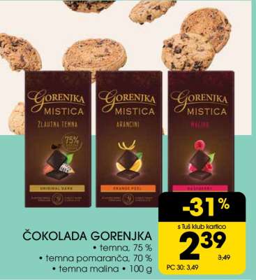 Čokolada Gorenjka