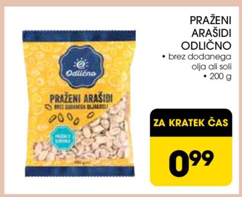 Praženi arašidi Odlično