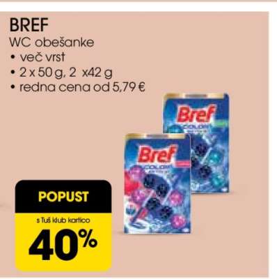 BREF WC obešanke