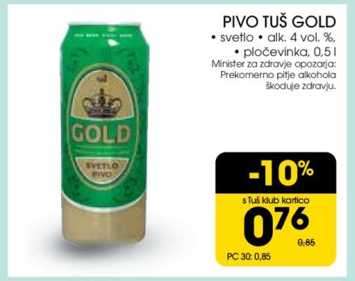 PIVO TUŠ GOLD