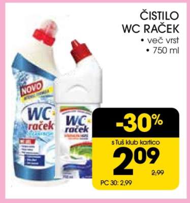 Čistilo WC Raček