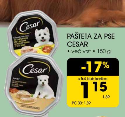Pašteta za pse Cesar