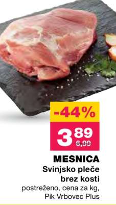 Svinjsko pleče brez kosti