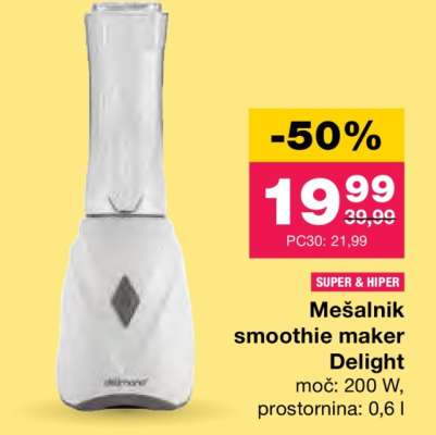 Mešalnik smoothie maker Delight