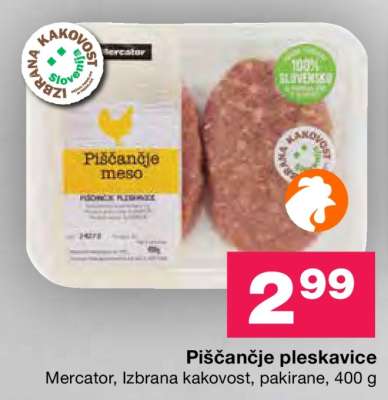 PIŠČANČJE PLESKAVICE
